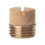 Riegler 113353.Sintered bronze silencer, Slot, G 1/8