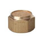 Riegler 113361.Sintered bronze silencer, flat, G 1/2 i., AF 24