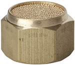 Riegler 113359.Sintered bronze silencer, flat, G 1/4 i., AF 16