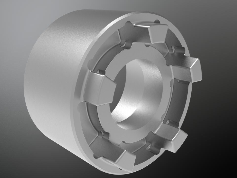 KTR 950383830490. Poly-Norm 38 GJL driving flange AZR S=100 