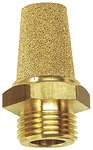 Riegler 113344.Sintered bronze silencer, Brass thread / hexagonal, M5, AF 9 mm