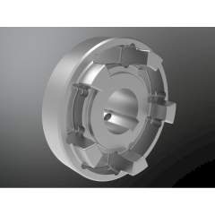 KTR 600200253015. Ruflex size 2 compl. 2 disk springs 30H7 keyway to DIN set to 200NM + RU friction flange f. Rotex 38