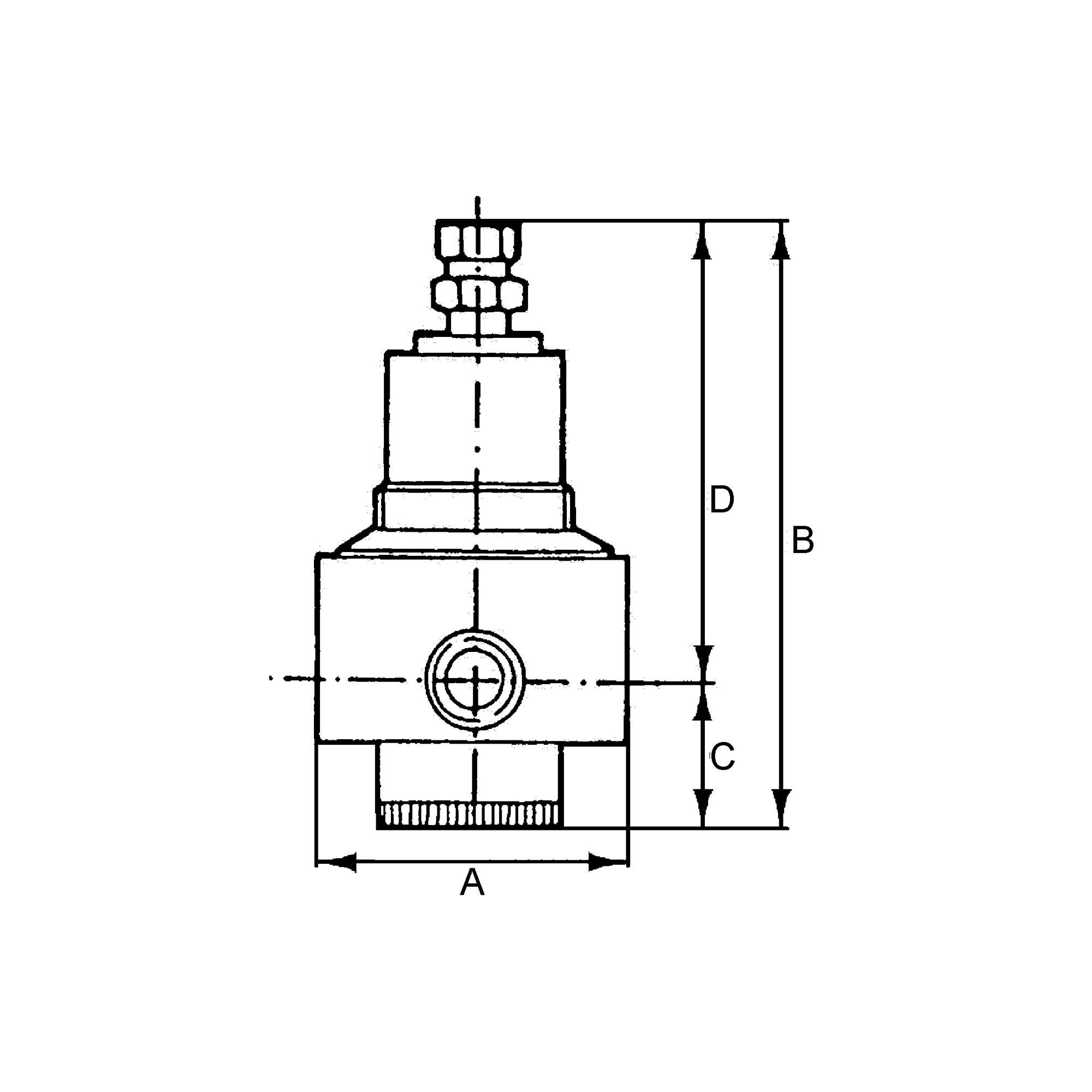 Stainless steel pressure regulator, 1.4401, G 1, 1.7 - 17.5 bar - Riegler 133534