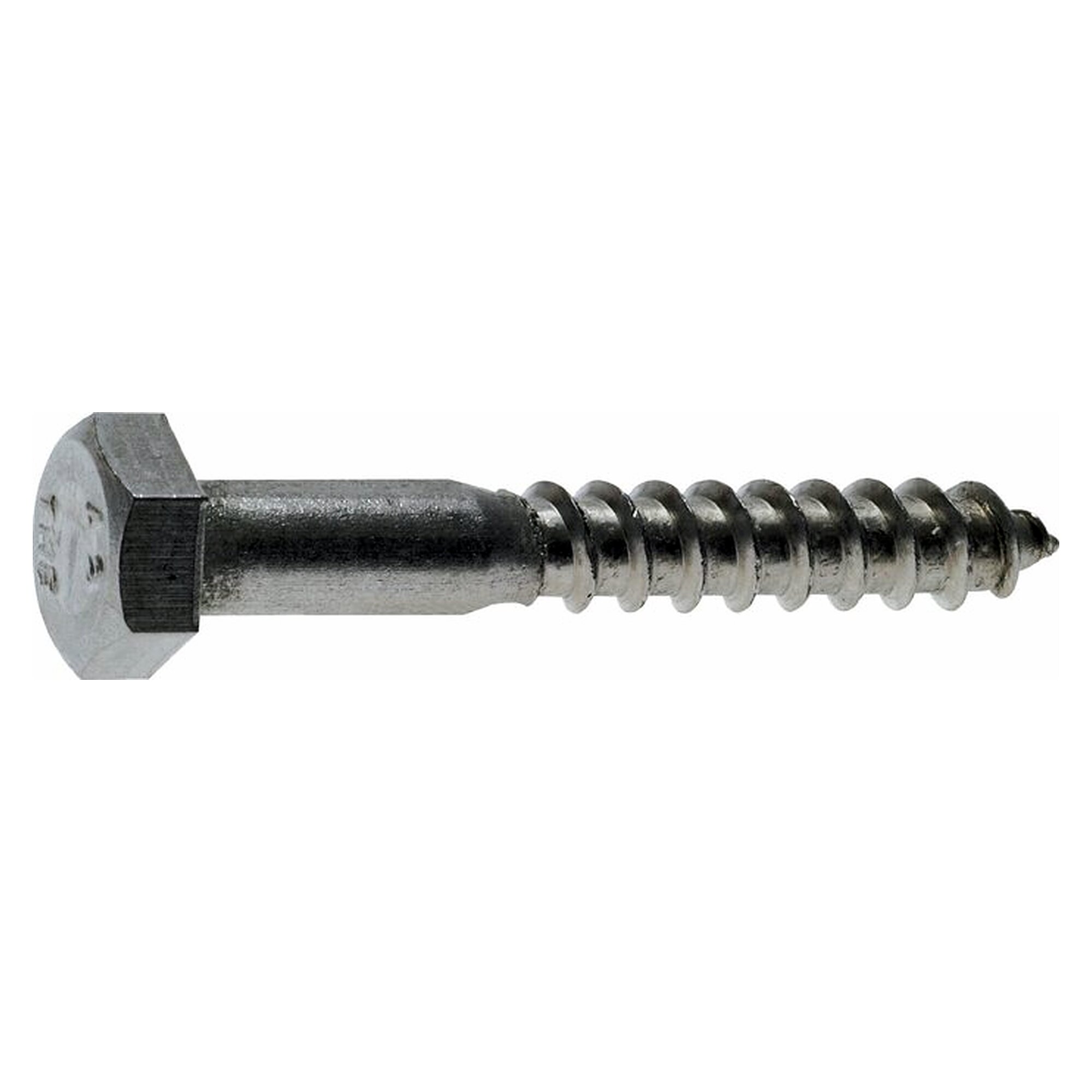 Hexagon head wood screw DIN 571, 5 x 30 mm, across flats 8 mm, stainless steel A2