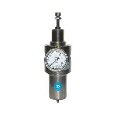 Riegler 101207.Stainless steel filter regulator, 1.4404, G 1/4, 1 - 15 bar