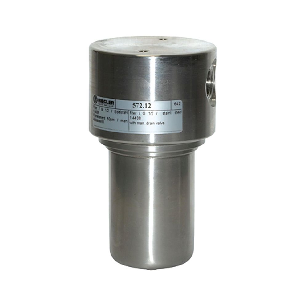 Riegler 101211.Stainless steel filter, 1.4404, 50 µm, G 1/4