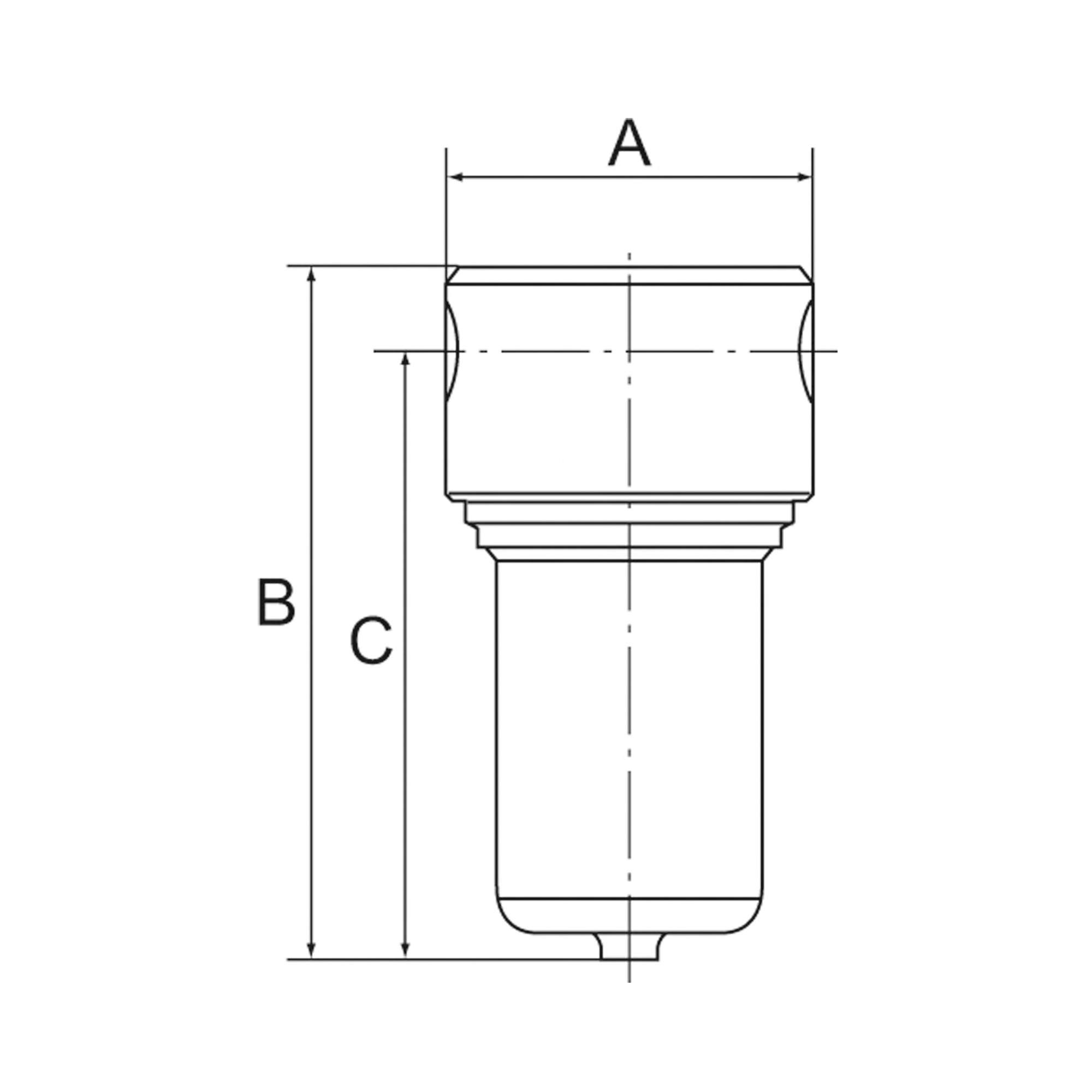 Stainless steel casting filter, 1.4401, 25 µm, Size 4, G 1 1/2 - Riegler 137352