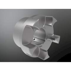 KTR 021404001050. Rotex 140 GGG Nabe 1.0 D.105H7 Nut DIN 6885/1-JS9 Bauteil 1