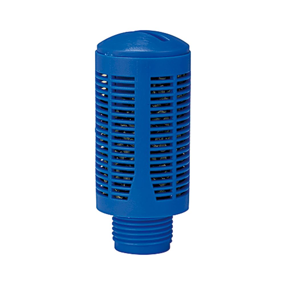 Riegler 113379.Plastic silencer with granulate filling, G 1/2