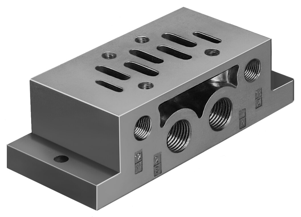 Einzelanschlussplatte NAS-1/4-NPT-1A - Festo 13994