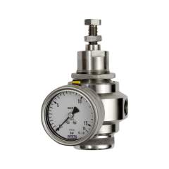 Riegler 133527.Stainless steel pressure regulator, 1.4401, G 3/8, 0.4 - 4.0 bar