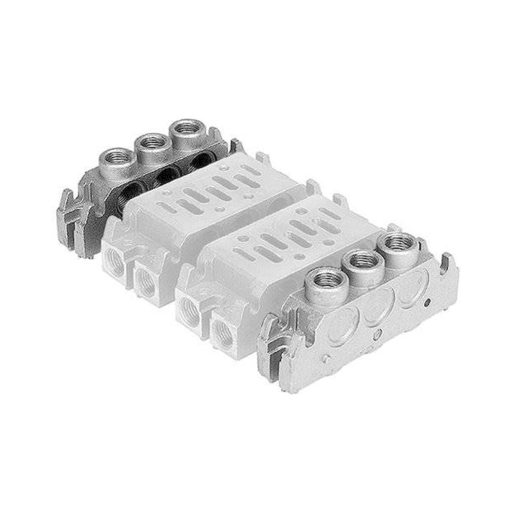 (End Plate ISO1,G3/8-G1/4 PAIR) Endplatte links, Endplatte rechts - Aventics 5801510000