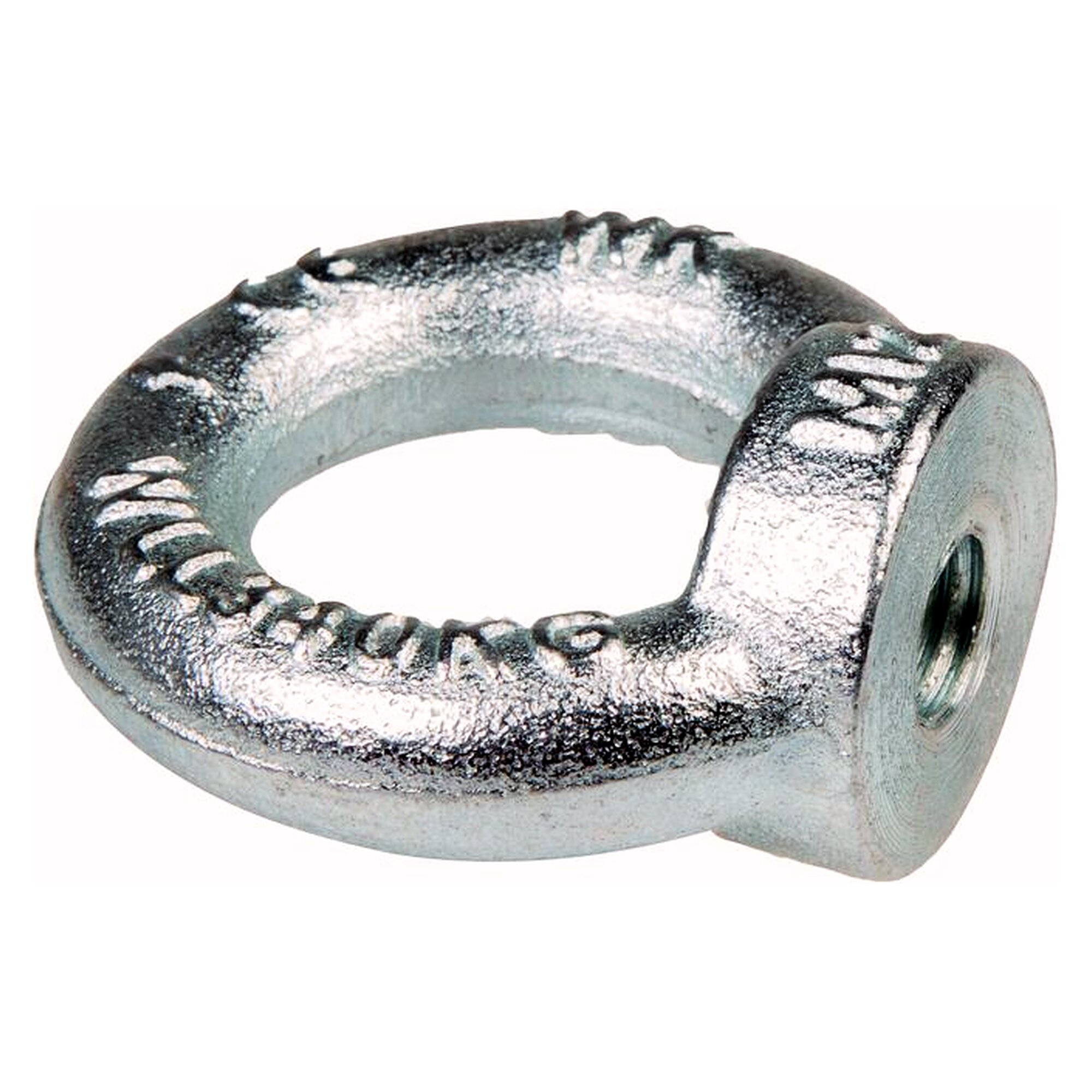 Ringmutter M 22, Stahl verzinkt (DIN 582), Nenntragfähigkeit WLL, gerader Zug 1400 kg