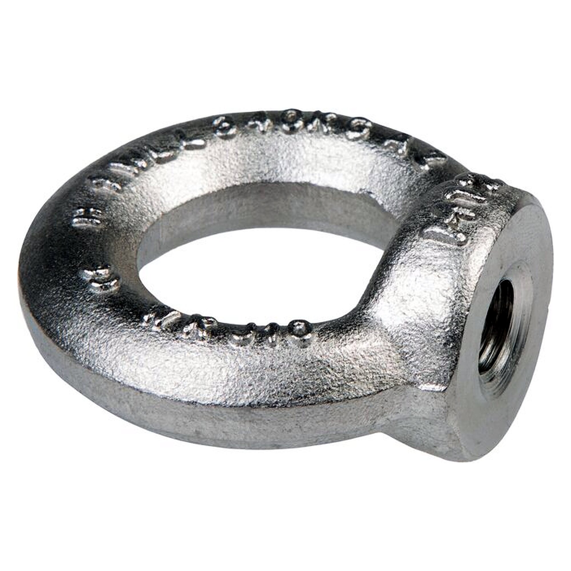 Ringmutter M 6, Edelstahl A4 (DIN 582), Nenntragfähigkeit WLL, gerader Zug 75 kg