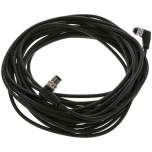 Kabel mit M12-Kupplung, 10 m, abgewinkelt, M 12-Stecker (A-codiert)