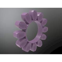 KTR 021801000042. Rotex 180 Zahnkranz 98 Sh-A T-PUR lila