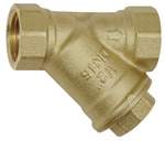 Riegler 105693.Dirt strainer, bright brass, G 1 1/4, DN 32, mesh width 0.5 mm