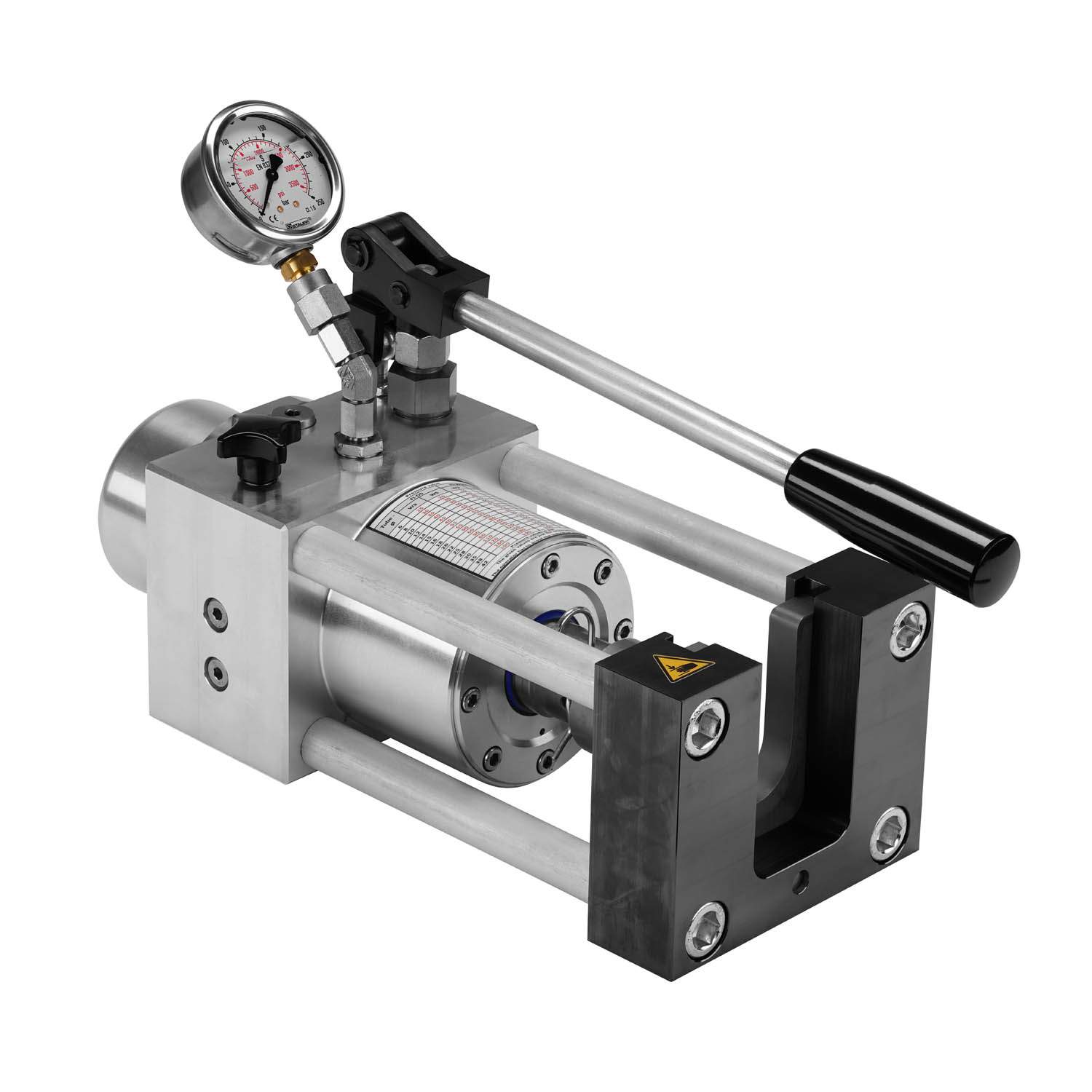 Stauff 6010022885. Tragbares manuelles Schneidring-Vormontagegerät mit manueller Druckeinstellung, Set inkl. stabilem Stahlkoffer mit Stauraum für Zubehör, Set ohne Schneidring Montagestutzen FI-MFK und Gegenhalteplatten FI-GP-PRC (separat bestellen), Sch