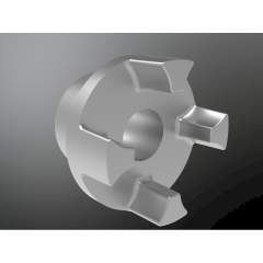 KTR 20246001400. Rotex 24 ALU Hub 1.0 Ø14H7 key DIN 6885/1-JS9 component 1