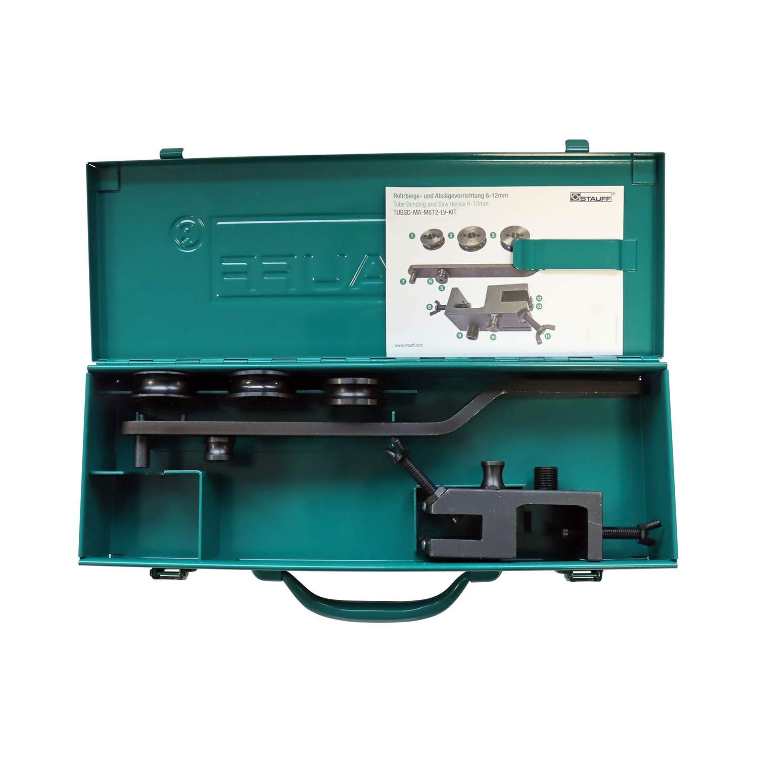 Stauff 6100183079. Combined Bending and Sawing Device in a High-Quality Steel Case for Tubes made from Steel and Stainless Steel with Diameters from 6 - 12 mm