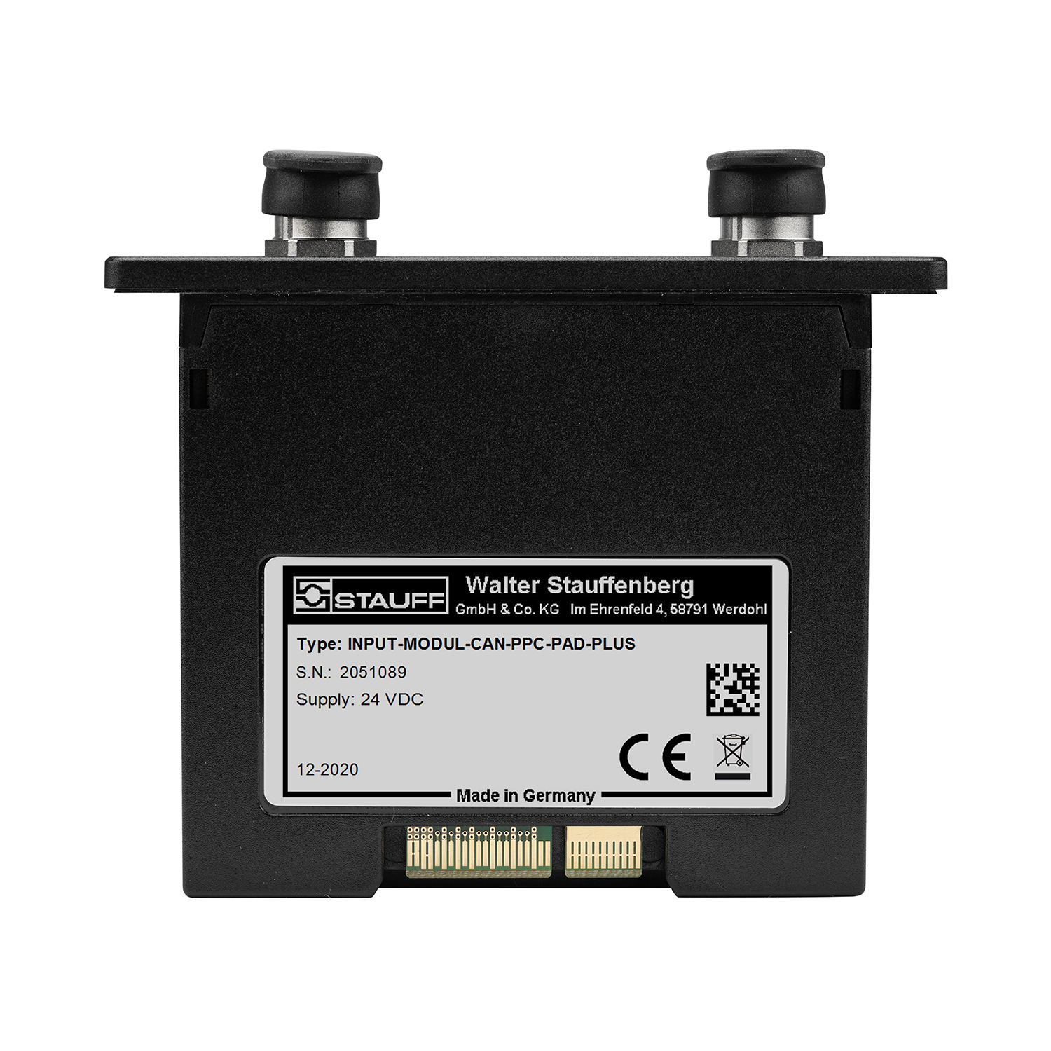 Stauff 6100194735. Input Module for PPC-PAD-PLUS Connection of 2 CAN Channels