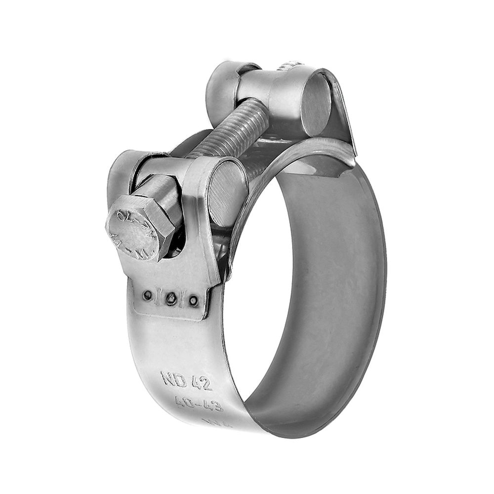 Riegler 194311. Gelenkbolzenschelle, Edelstahl 1.4301 (W4), 20 - 22 mm, 18 mm