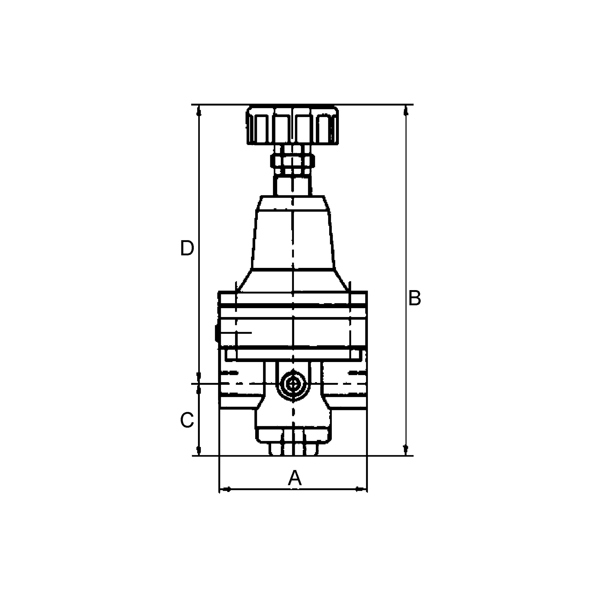 Precision control air regulator (feedback controller), G 1/4 - Riegler 101250