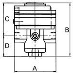Precision pressure regulator, Pneumat. remote controlled, G 1/2 - Riegler 101258