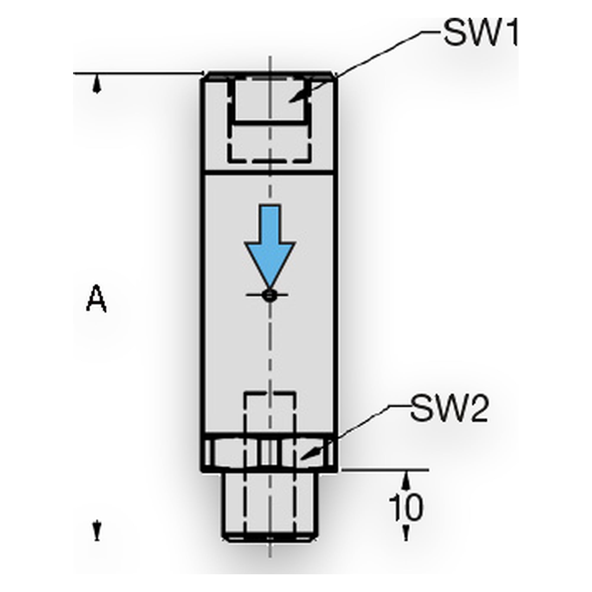 Inline-Druckregler, IG/AG, mit Sekundärentlüftung, G 1/4, 3 bar - Riegler 101489
