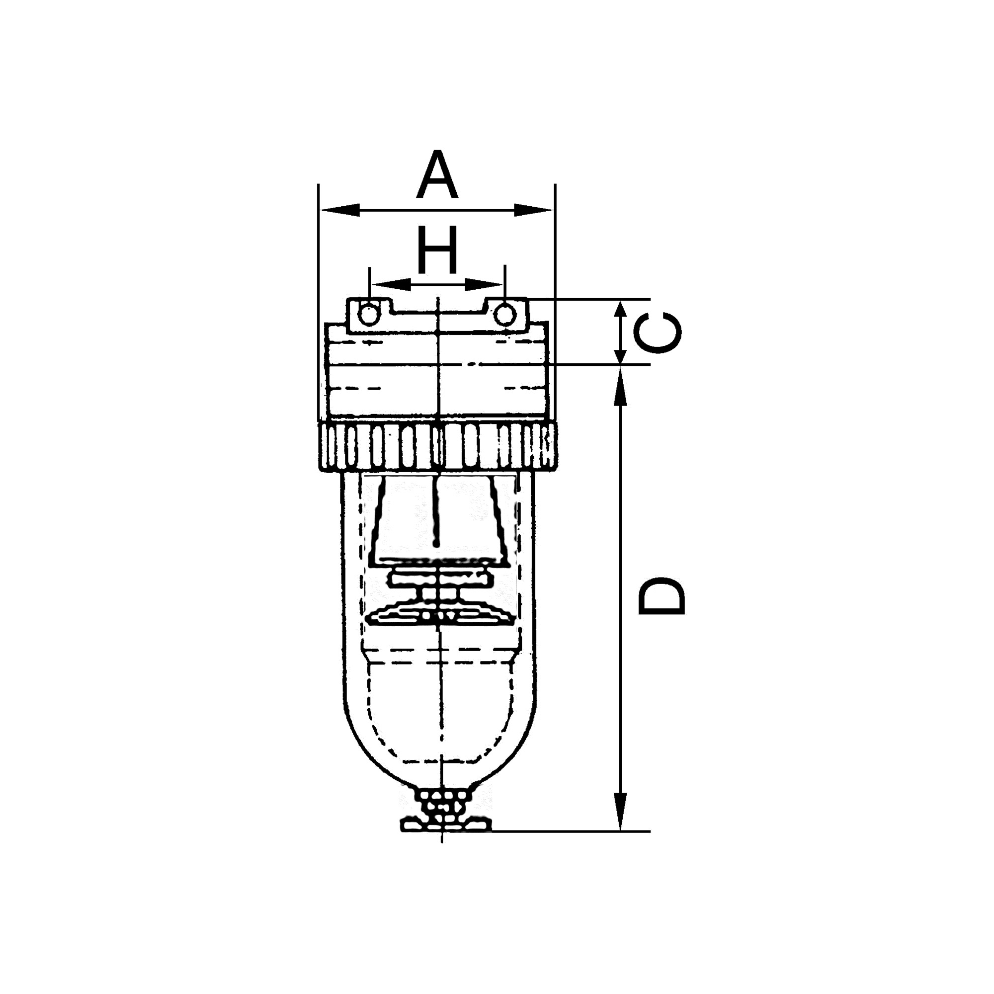 Spezialfilter »Standard« mit Metallbehälter, 0,01 µm, BG 3, G 1/2 - Riegler 101003