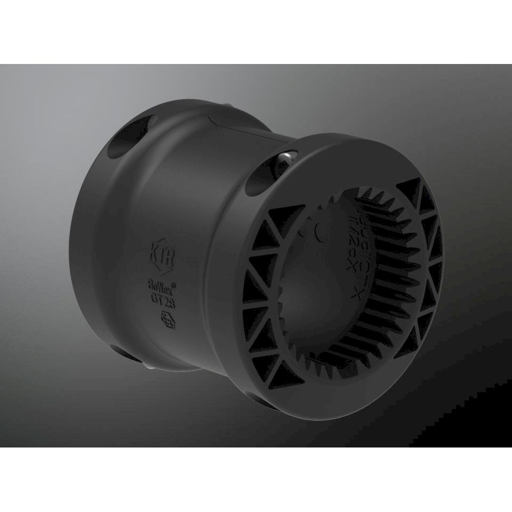 KTR 10651000200. BoWex 65 GT-sleeve =PA12-CF15= (black)  assembled with cap fit screw M8X30