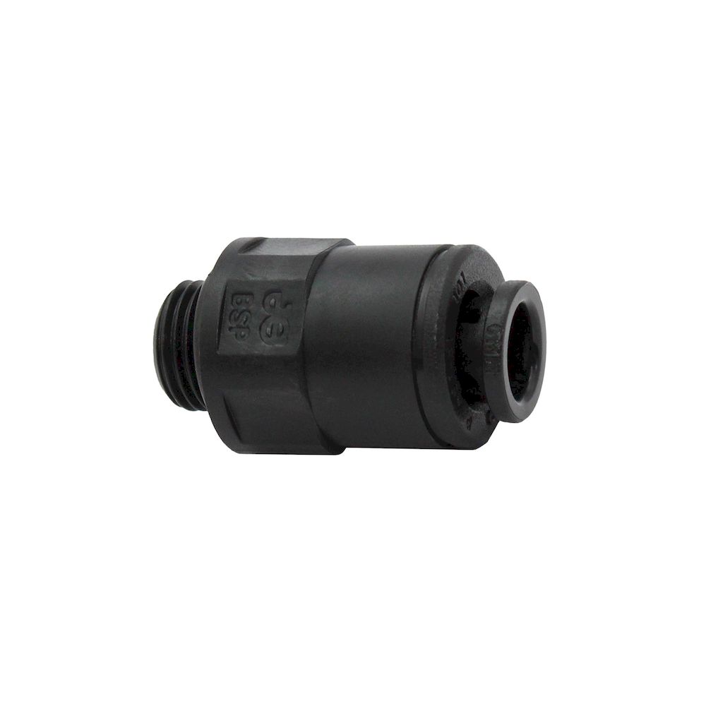 Riegler 110260.Straight screw-in fitting POM, G 1/8 o., for hose exterior Ø 5 mm