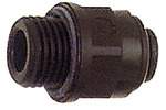 Riegler 110261.Straight screw-in fitting POM, G 1/8 o., for hose exterior Ø 6 mm