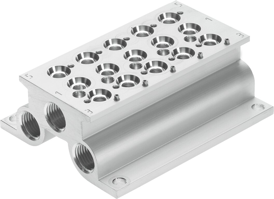 Anschlussblock CPE14-PRS-3/8-5-NPT - Festo 550082