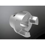 KTR 020196001600. Rotex 19 ALU Nabe 1.0 D.16H7 Nut DIN 6885/1-JS9 Bauteil 1