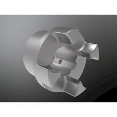 KTR 020383003000. Rotex 38 GG Nabe 1.0 D.30H7 Nut DIN 6885/1-JS9 Bauteil 1