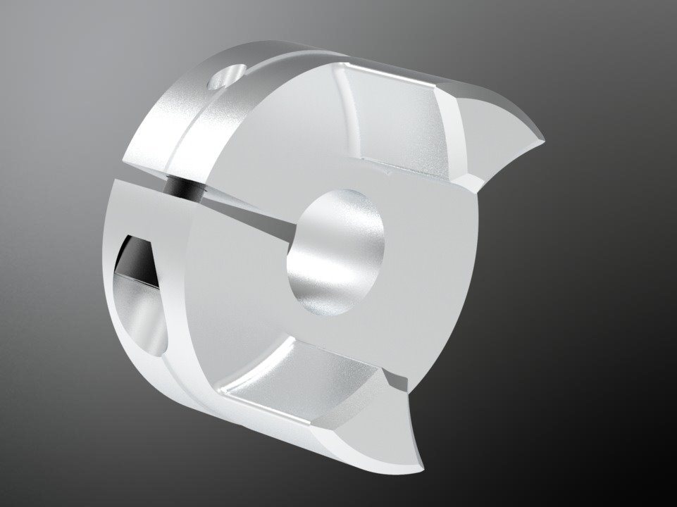 KTR 550097150750. Rotex GS 9 AL-H Klemmnabe 2.0 D.7H7 ohne Nut 