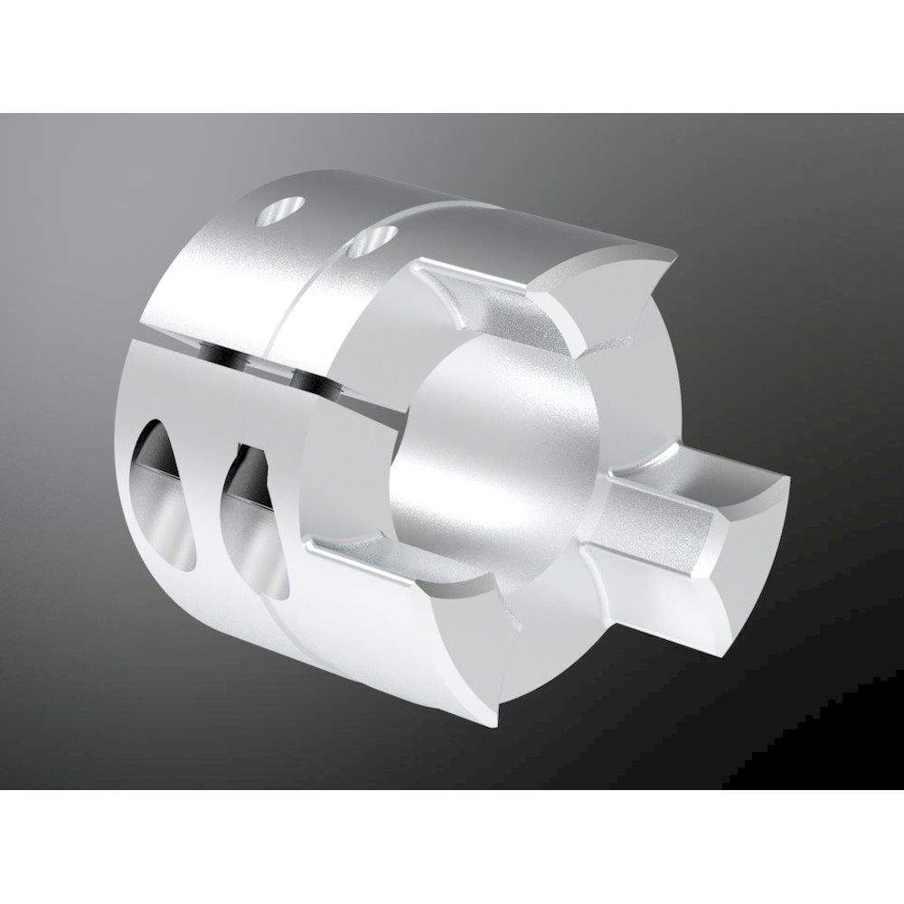 KTR 550197152452. Rotex GS 19 AL-H Klemmnabe 2.0 D.24H7 ohne Nut mit 2 Klemm- schrauben M4