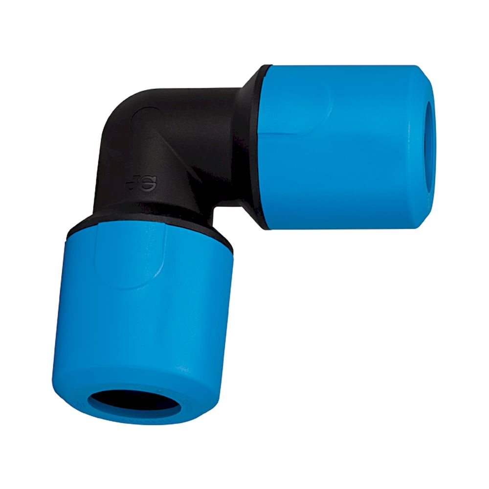 Riegler 110312. Winkelverbinder PP, für Schlauch-Außen-Ø 32 mm