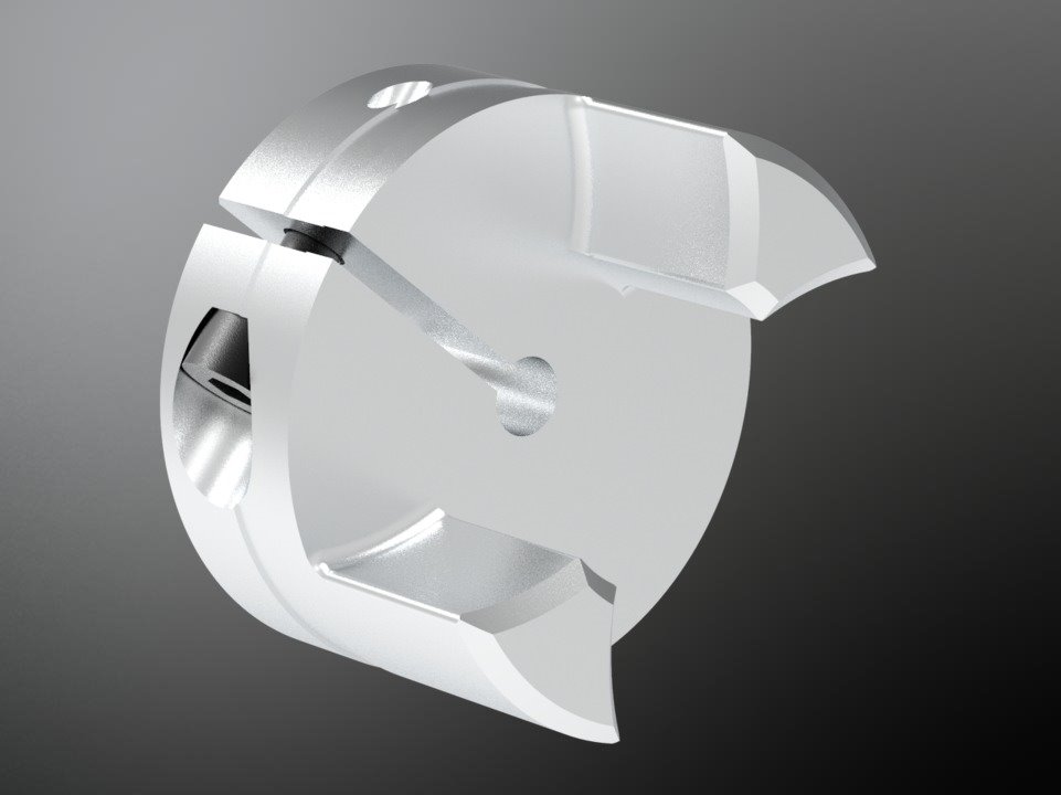 KTR 550097160250. Rotex GS 9 AL-H clamp hub C Ø2 pilot bored 