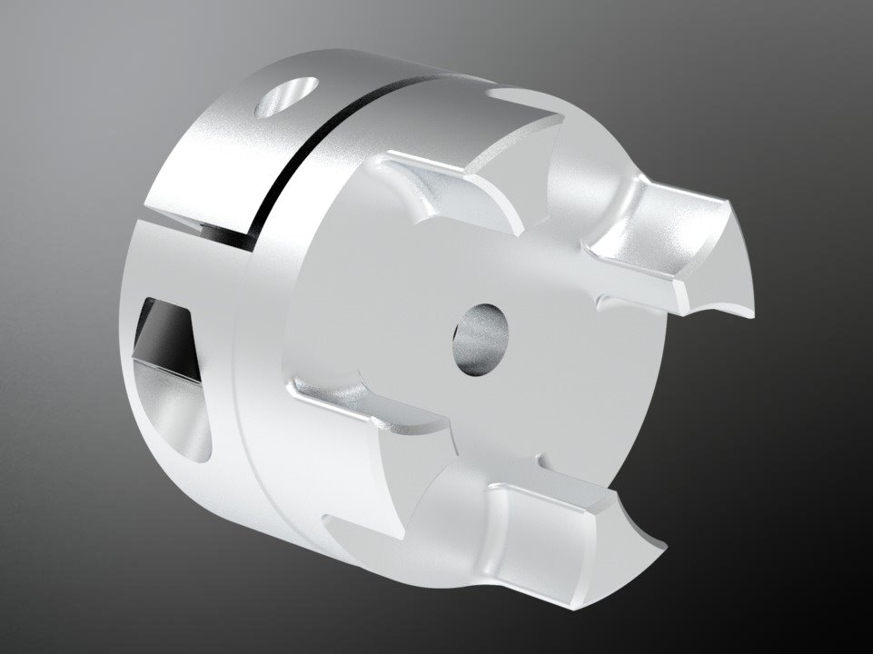 KTR 550387151250. Rotex GS 38 AL-H clamp hub Ø12 pilot bored 2xslot 