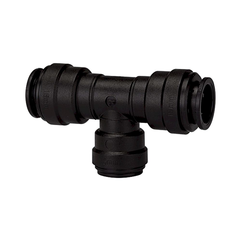 Riegler 110327. T-Reduzierverbinder POM, für Schlauch-Ø1 22, für Schlauch-Ø2 15