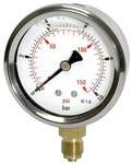 Riegler 116307.Glycerine pressure gauge »pressure line« G 1/4, 0 - 6 bar/85 psi