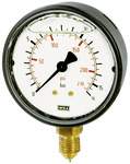 Riegler 102082.Glycerine pressure gauge, radial bottom, G 1/4, 0 - 40 bar, Ø 63