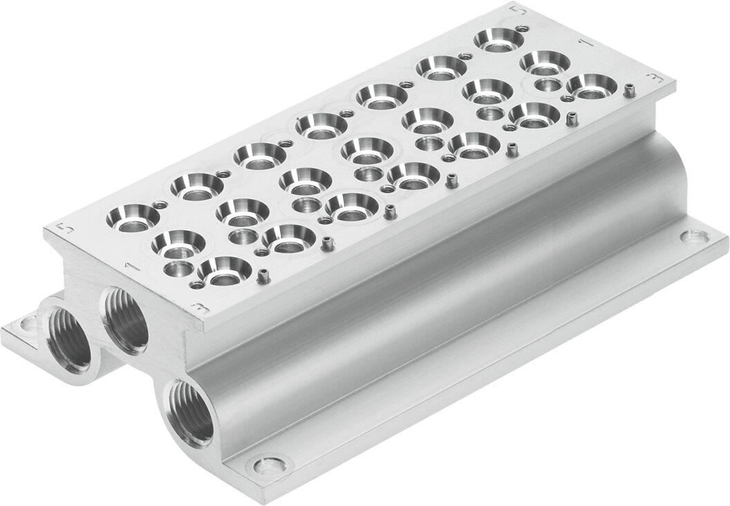Anschlussblock CPE14-PRS-3/8-7-NPT - Festo 550084