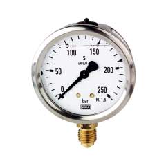 Riegler 102142.Glycerine pressure gauge, radial bottom, G 1/2, 0-600 bar, Ø 100