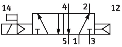 Magnetventil VSVA-B-M52-AD-D2-F8-1B2 - Festo 8033767