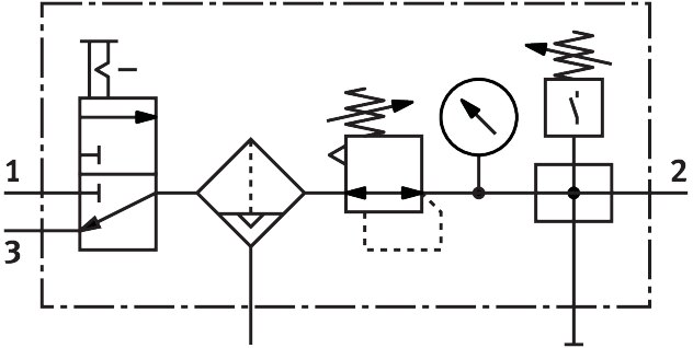 Wartungsgeräte-Kombination MSB6-3/8:C3:J2:F3-WP - Festo 8233035