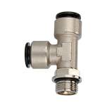 Riegler 108693. T-Steckverschraubung »click-clock«, drehbar, G 1/4 außen Ø 6 mm