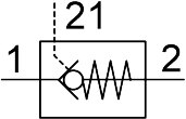 Gesteuertes Rückschlagventil HGL-1/2-NPT - Festo 34880